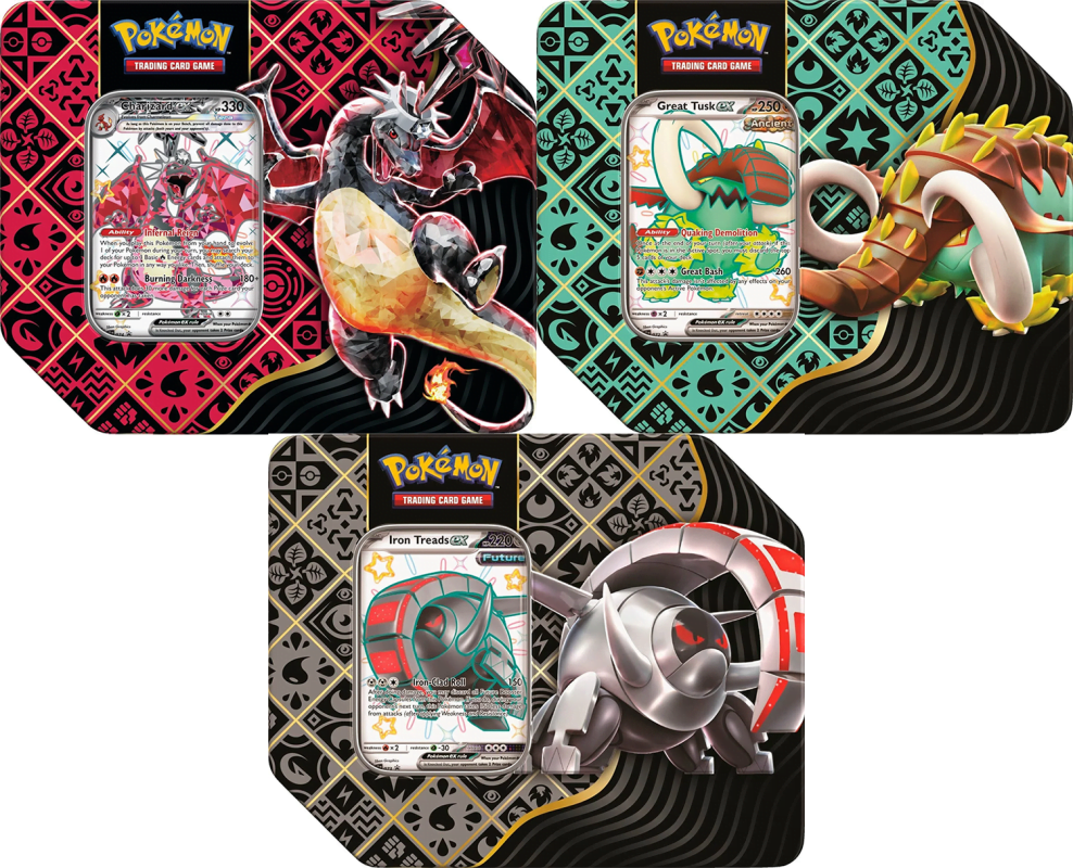 Buy Pokémon Paldean Fates Tin Set 5 Boosters Hirocards