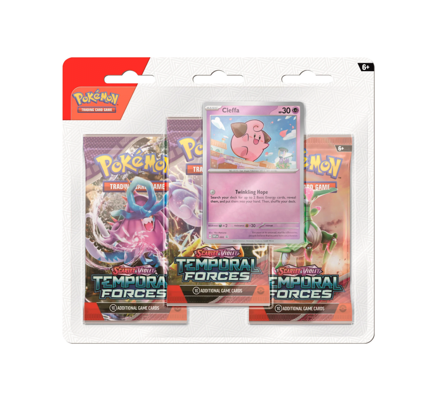 Buy Pokémon – Temporal Forces – 3 Pack Blister Cleffa - HiroCards